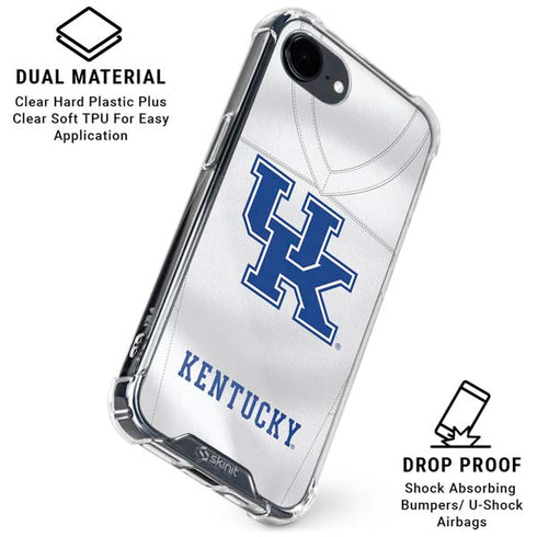 University of Kentucky White Jersey iPhone 16e Clear Case